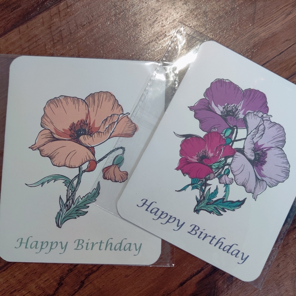 2 Happy Birthday cards